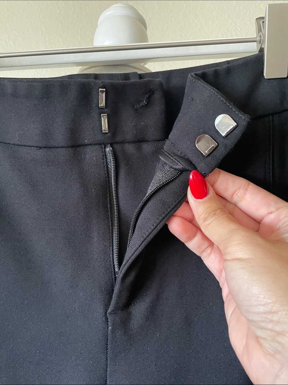 ELOQUII Black Stretch Ankle Dress Pants Size 14R | Pull-On Office Trousers - Picture 5 of 9